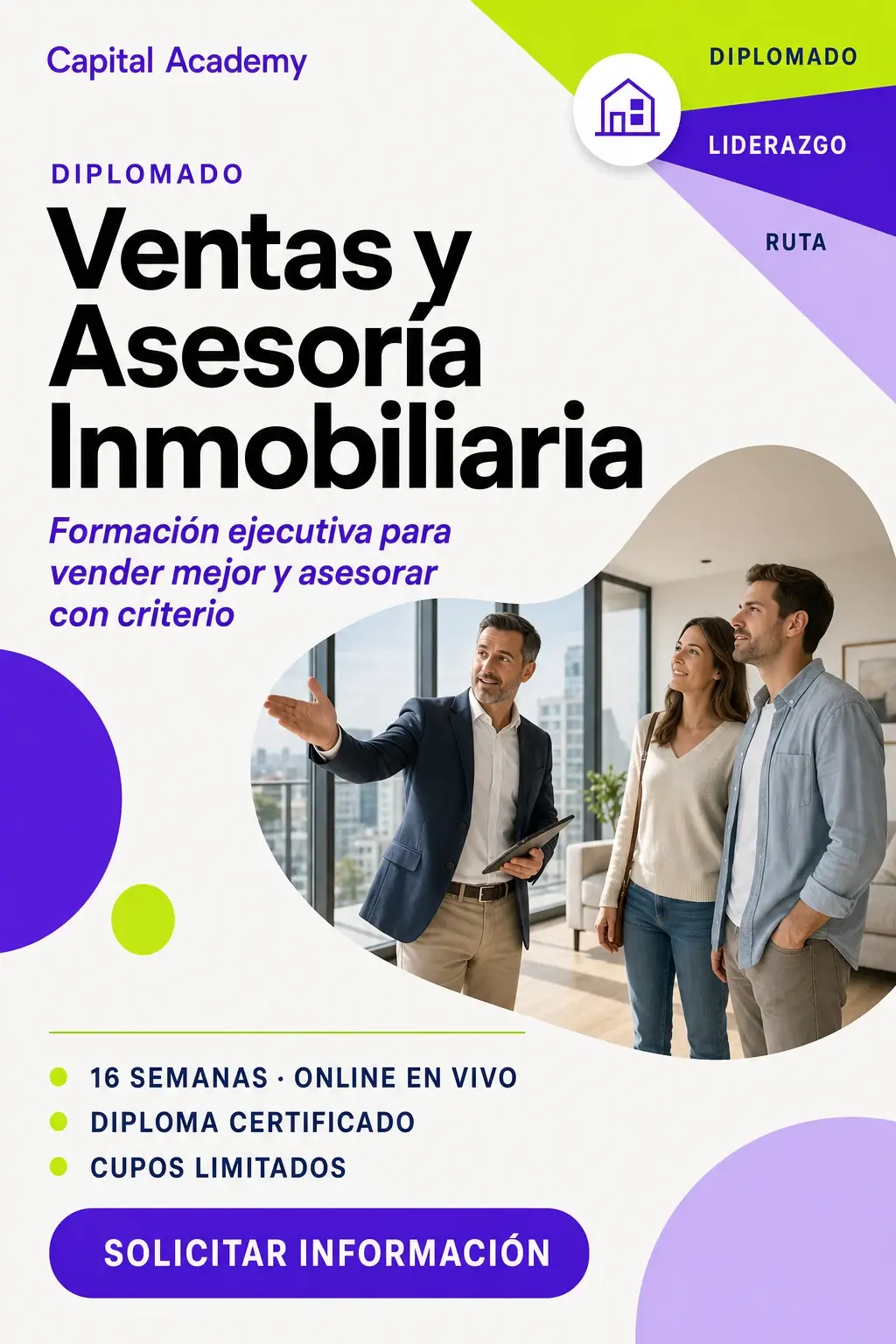 Brochure expandido del Diplomado en Ventas y Asesoría Inmobiliaria